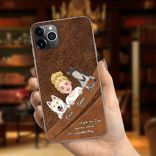 What A Beautiful Thing - Personalized Horse Phone Case