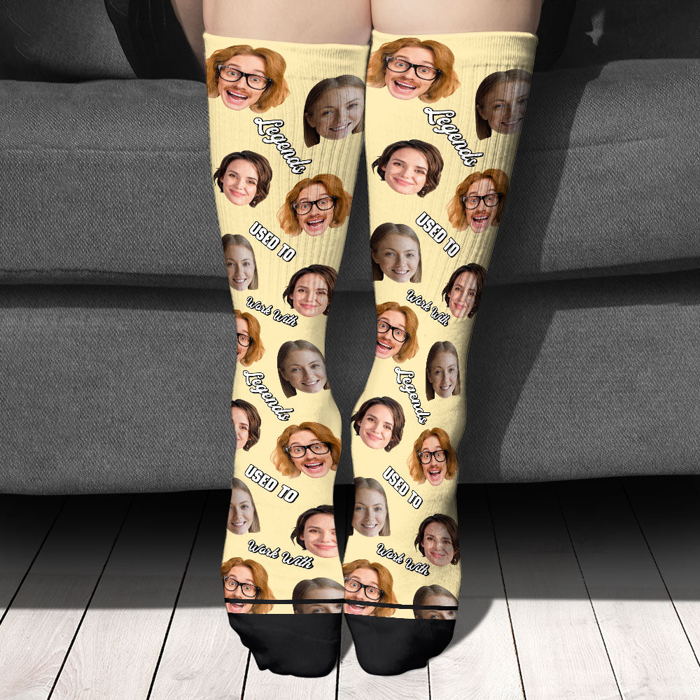 Ich habe mit Legenden zusammengearbeitet – personalisierte Kollegensocken