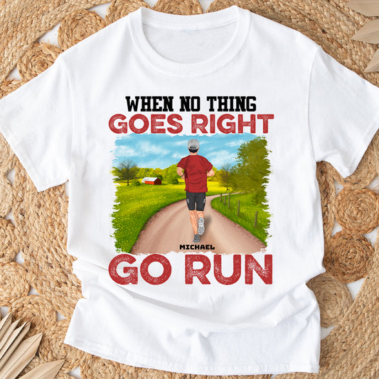 La vie est plus belle en chaussures de course - T-shirt et sweat à capuche de course personnalisés