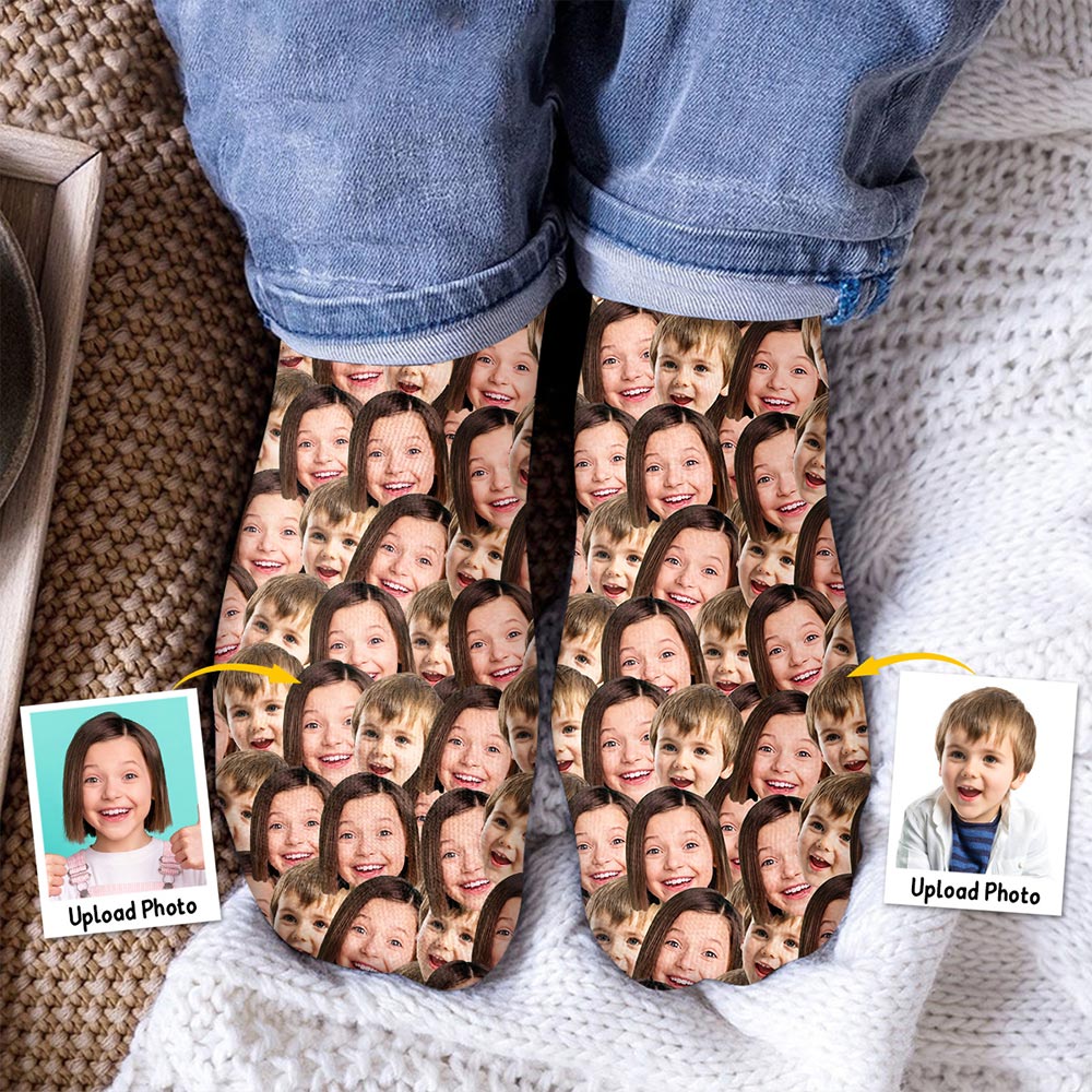 Chaussettes personnalisées pour enfants avec motif imprimé