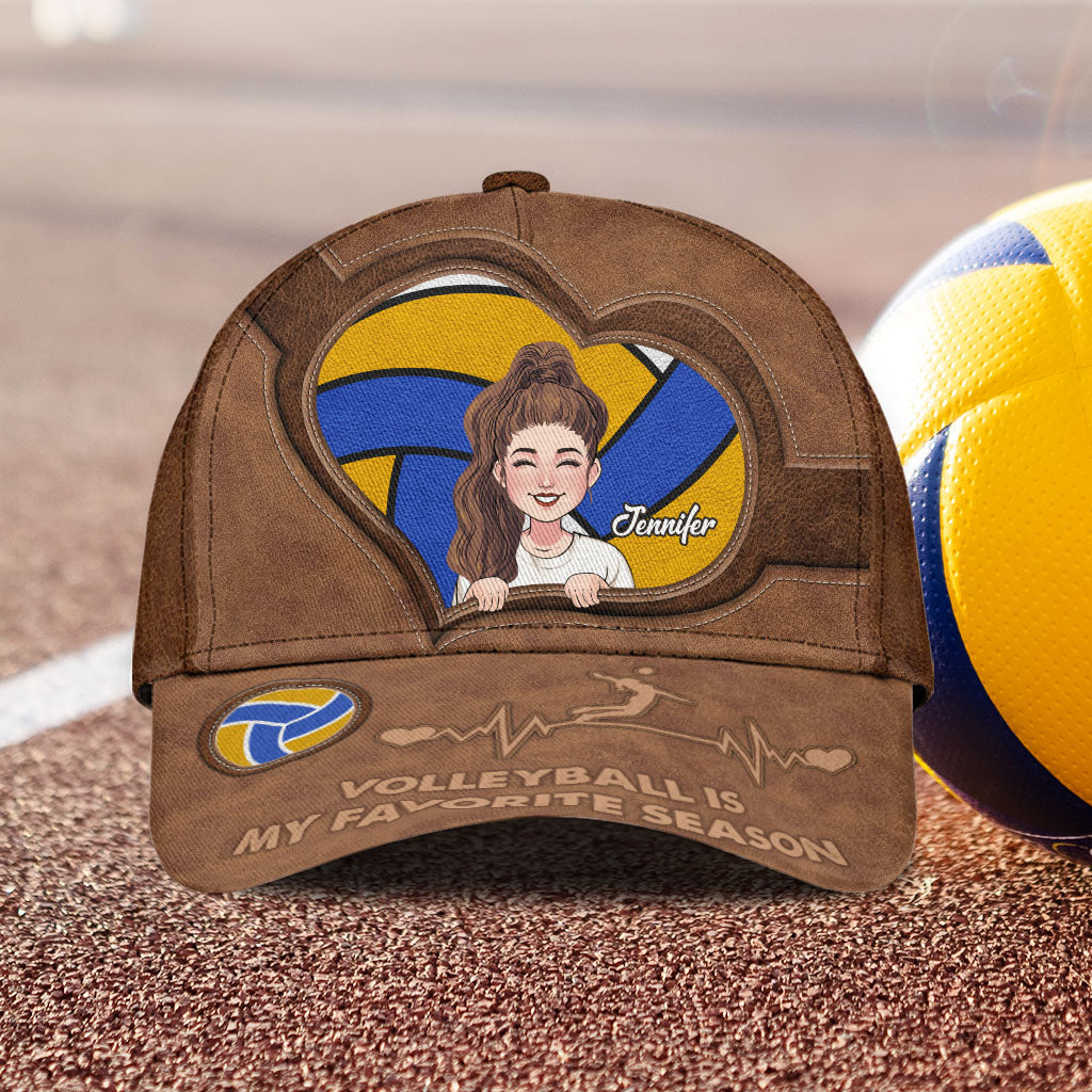 Volleyball ist meine Lieblingssaison – Personalisierte Volleyball Classic Cap