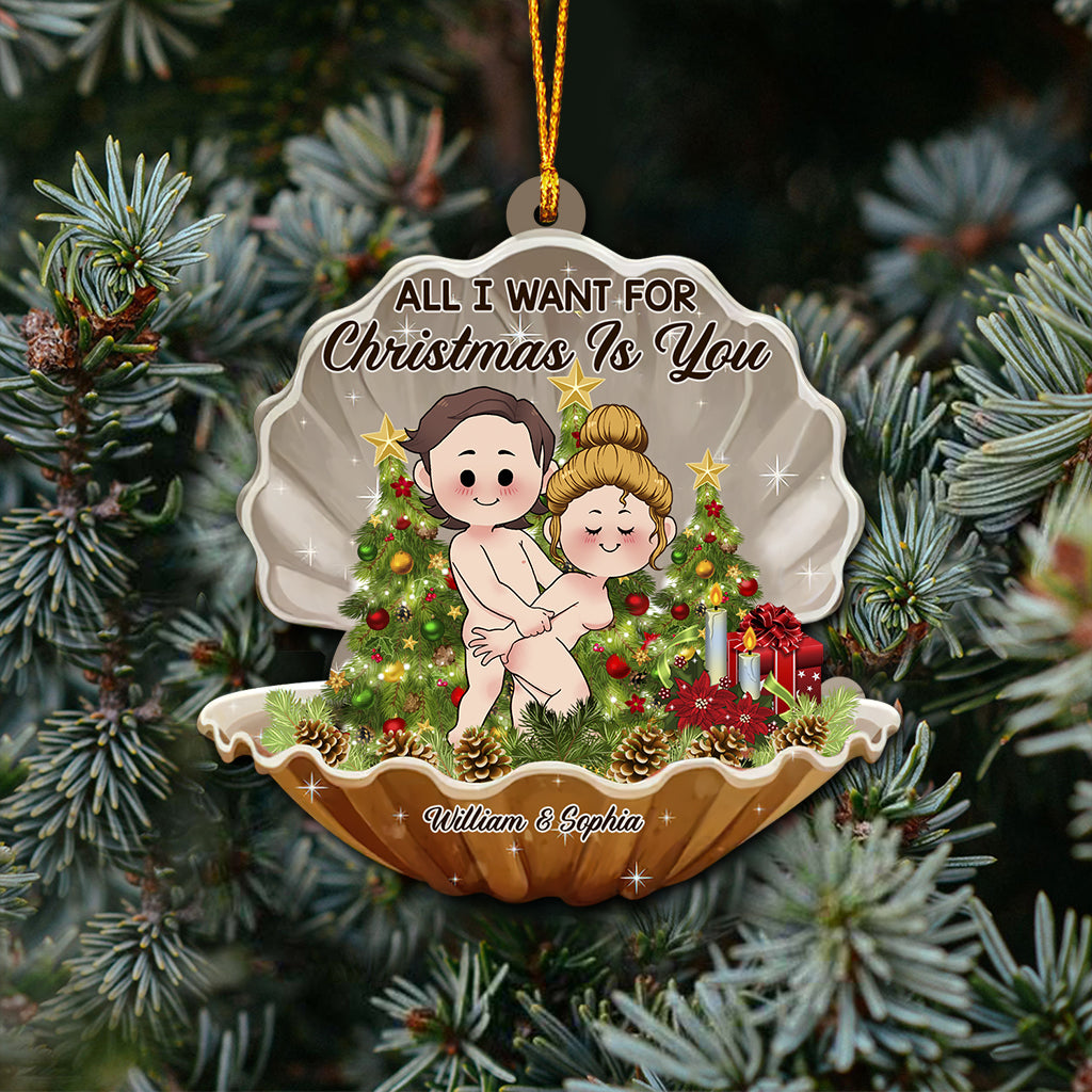 All I Want For Christmas Is You - Personalized Couple Ornament