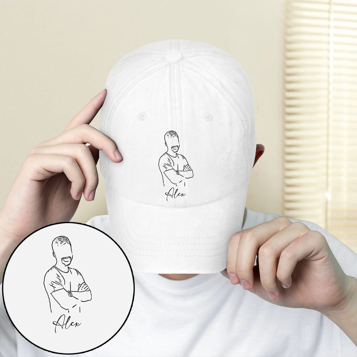 Casquette classique brodée personnalisée avec photo - Oncle