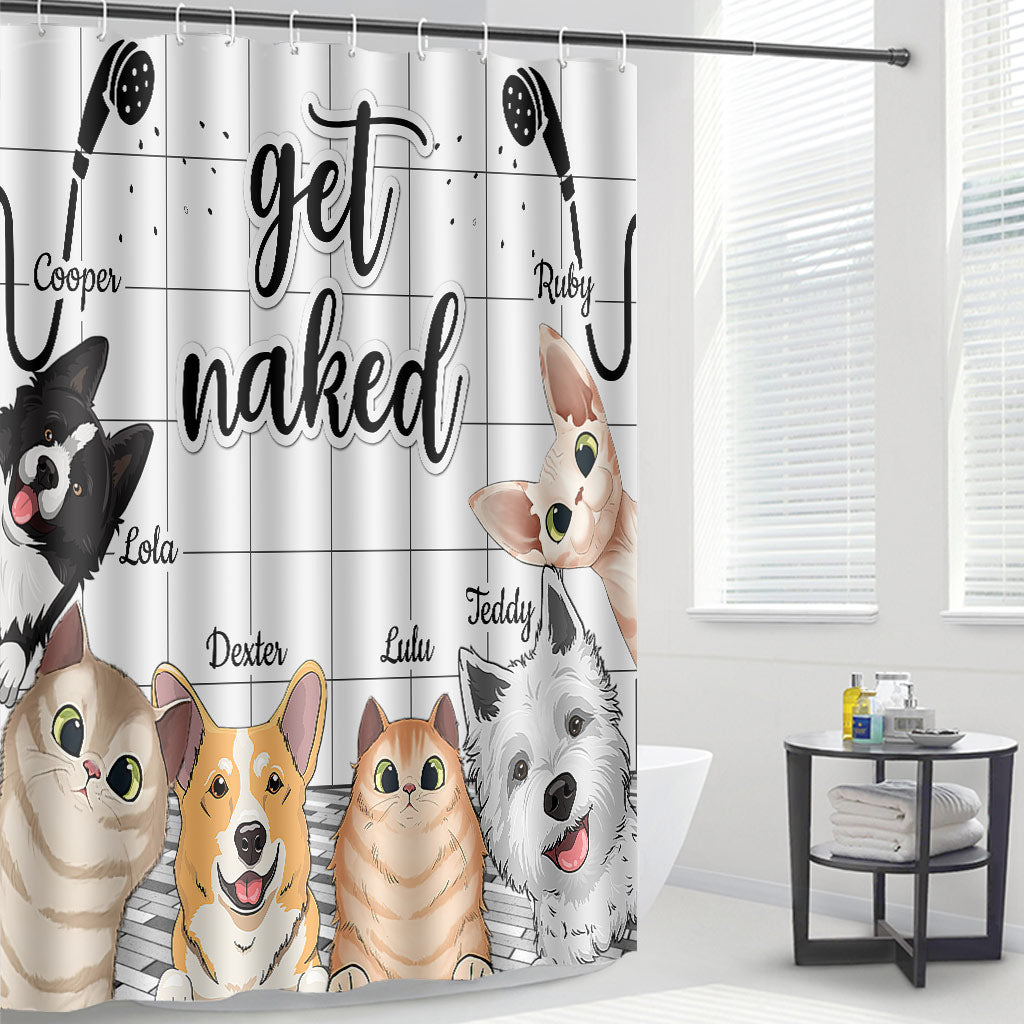 J'ai vu ça - Rideau de douche personnalisé pour chien