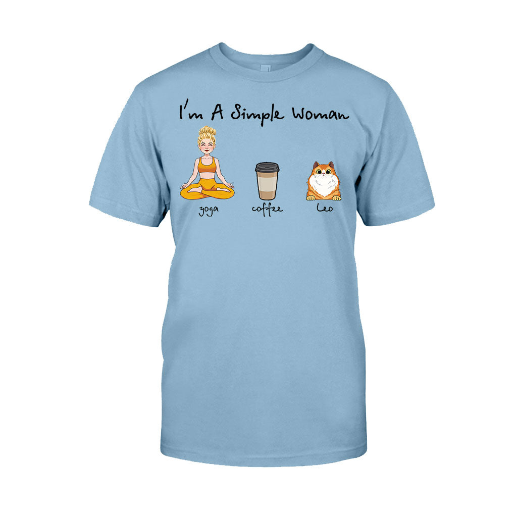 Je suis une femme simple - T-shirt et sweat à capuche de yoga personnalisés
