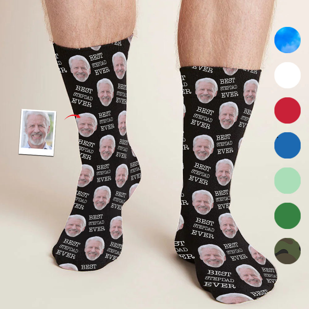 Individuell gestaltete Socken für Stiefväter