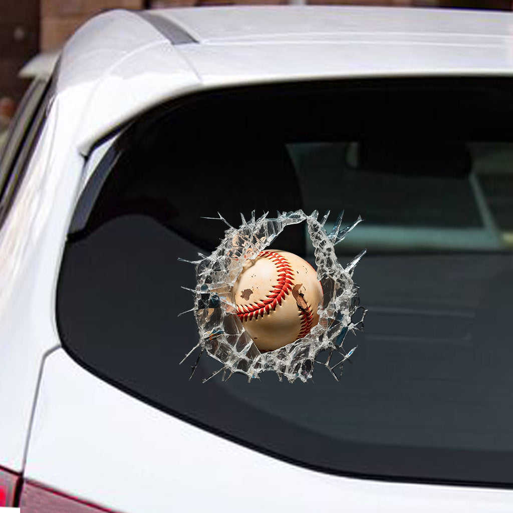 J'adore le baseball - Autocollant de baseball complet