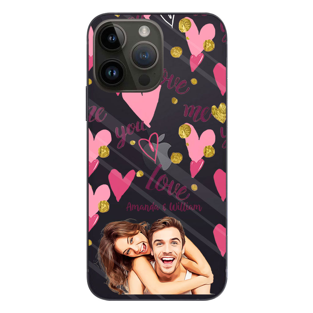 I'm Yours - Personalized Couple Clear Phone Case