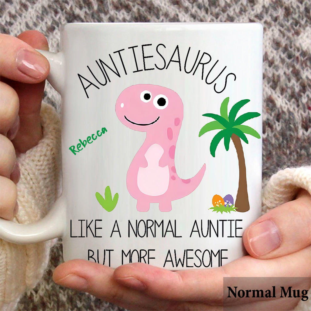 Tante Dinosaurier - Personalisierte Tante-Tasse