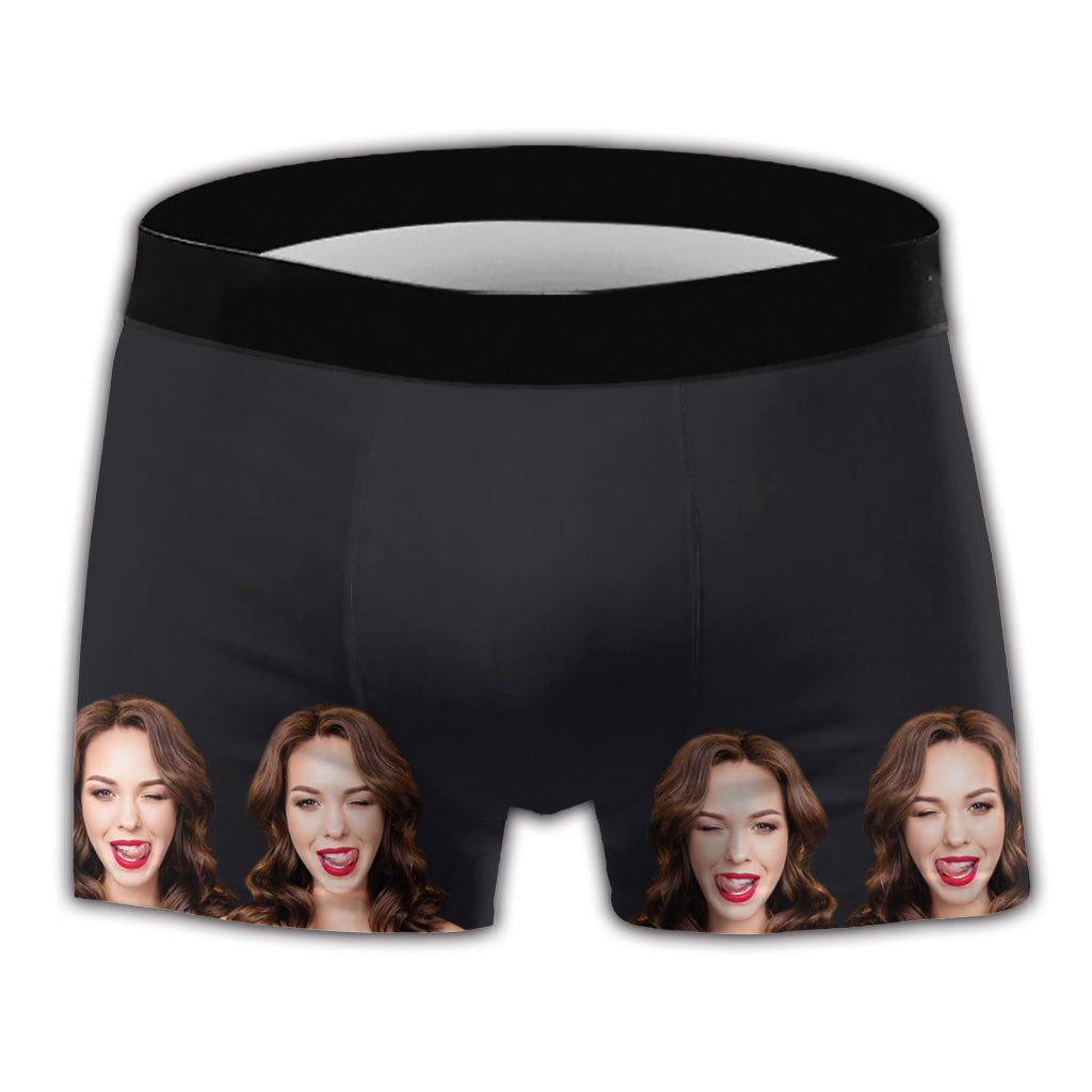 That Is A Huge Bonus - Personalized Couple Men's Boxer Briefs