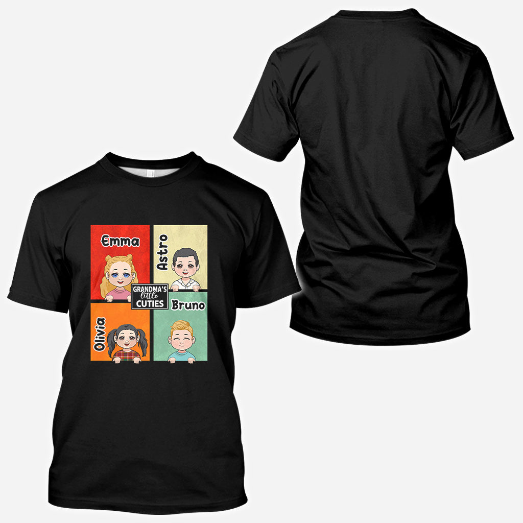 Les petits chouchous de grand-mère - Cadeau pour grand-mère, tante - T-shirt personnalisé intégral