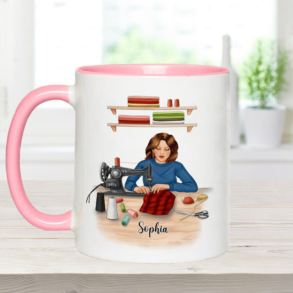 Mein Nähzimmer – Personalisierte Näh-Akzent-Tasse