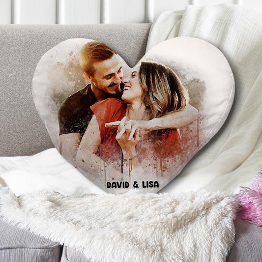 You & Me - Personalized Couple Shaped Pillow