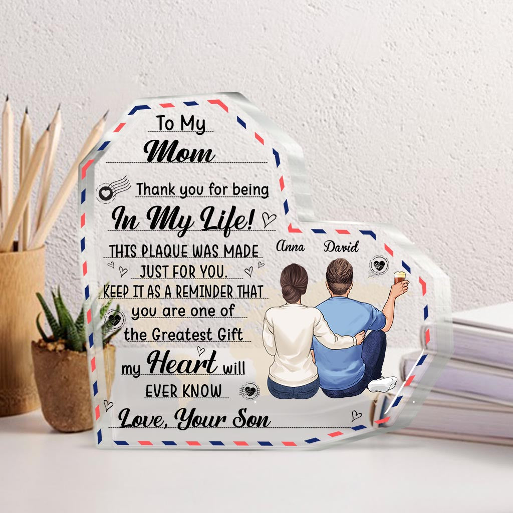 To My Grandmother - Gift for mom, grandma, aunt - Personalized Custom Shaped Acrylic Plaque