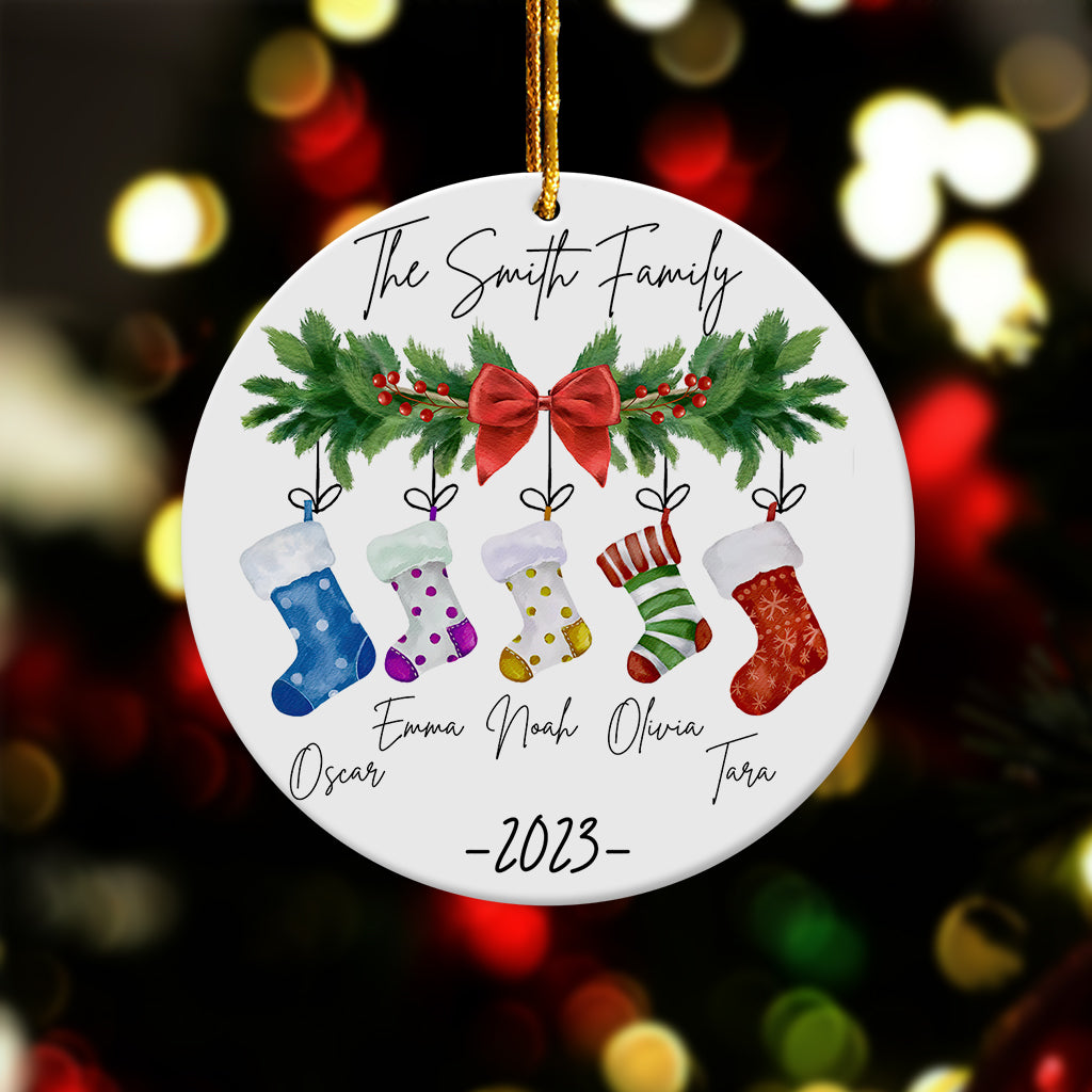 Strumpf-Familie – Personalisierter Familienschmuck
