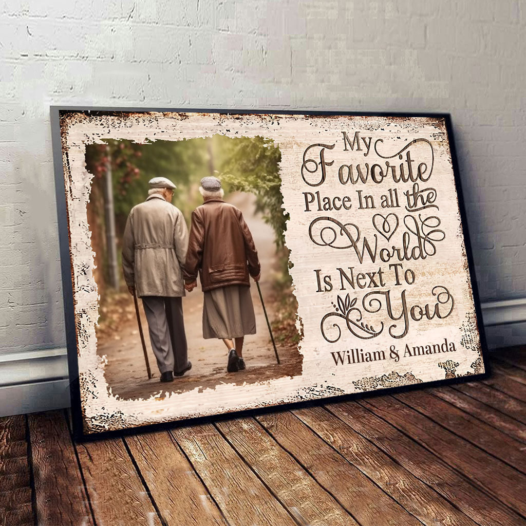 My Favorite Place - Personalized Couple Canvas And Poster