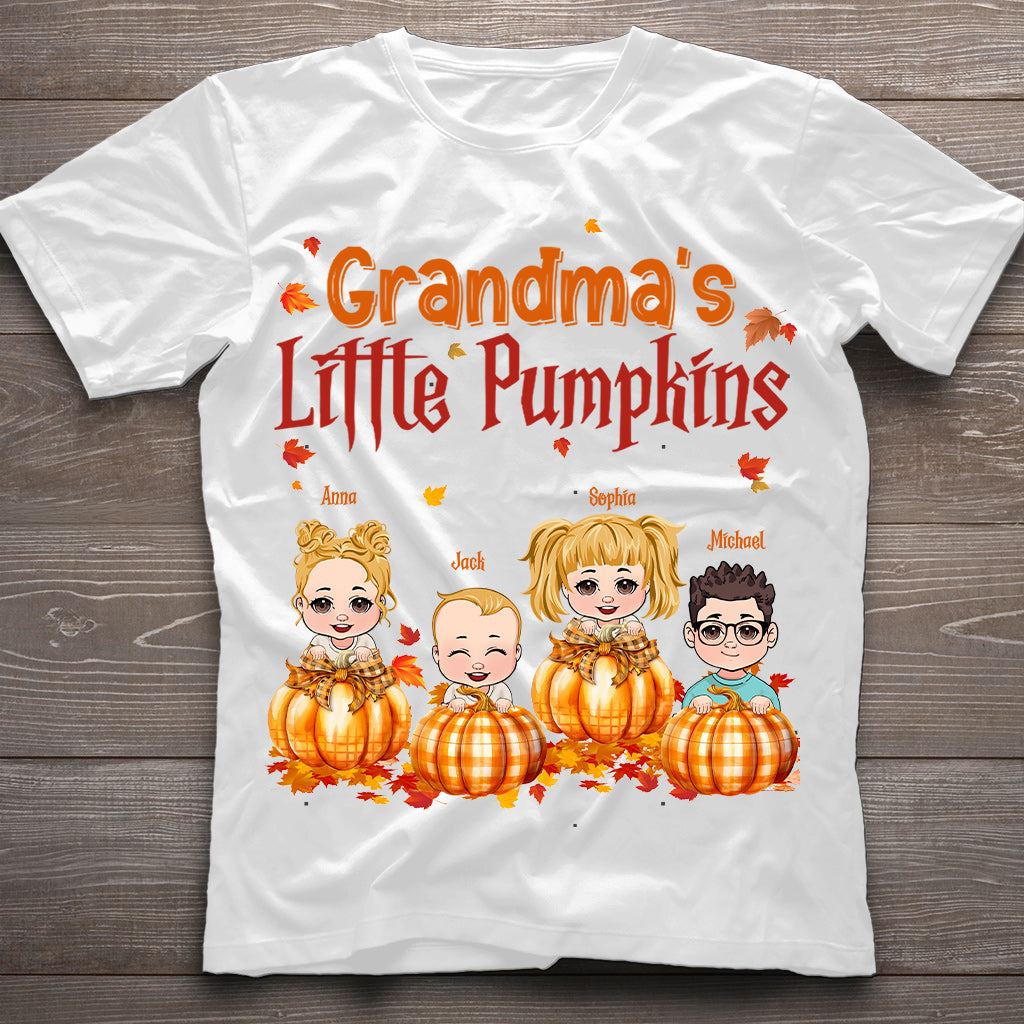 Les petites citrouilles de grand-mère - T-shirt et sweat à capuche personnalisés pour grand-mère