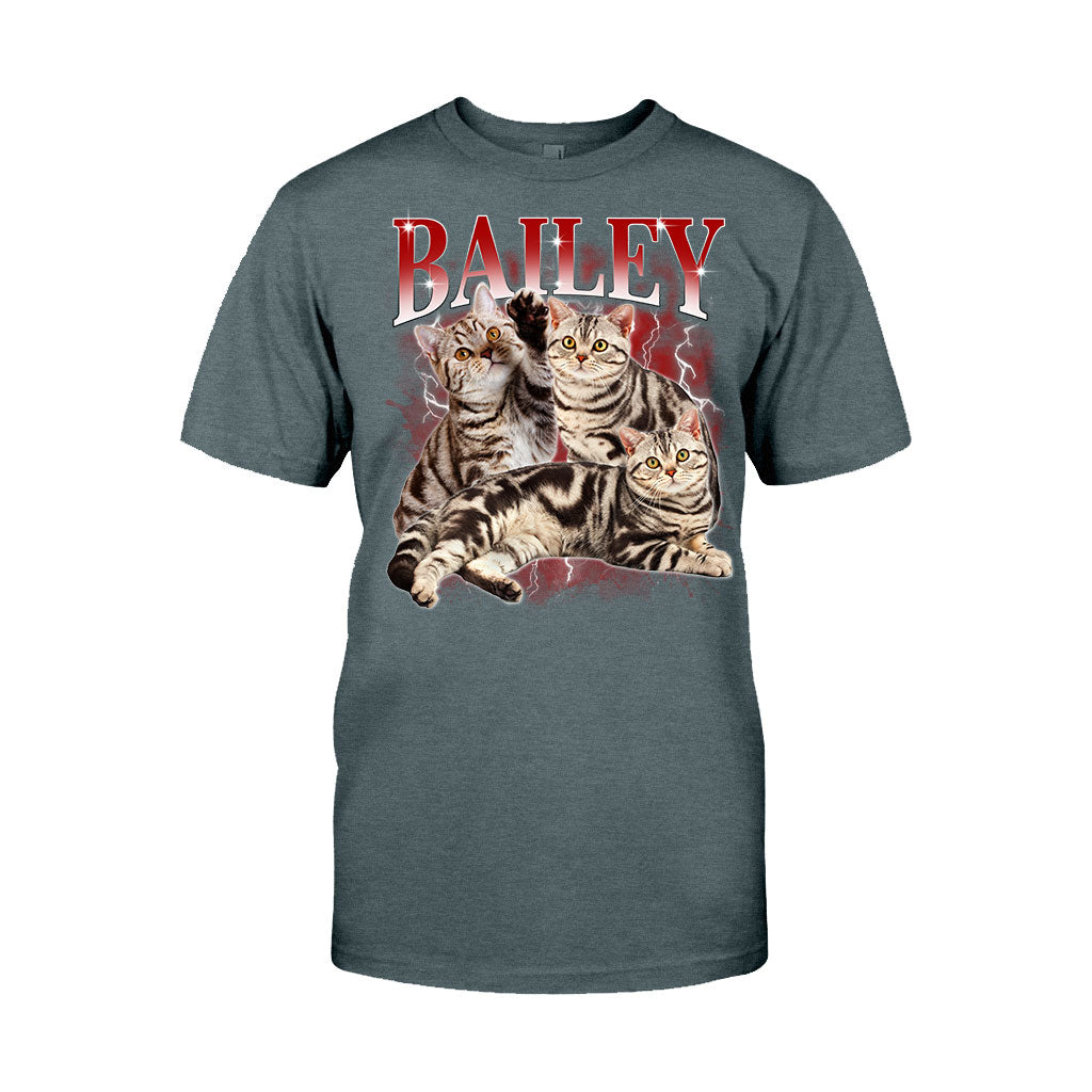 T-shirt et sweat à capuche personnalisés style rap bootleg - Cadeau idéal pour les amoureux des chiens et des chats - T-shirt et sweat à capuche personnalisés