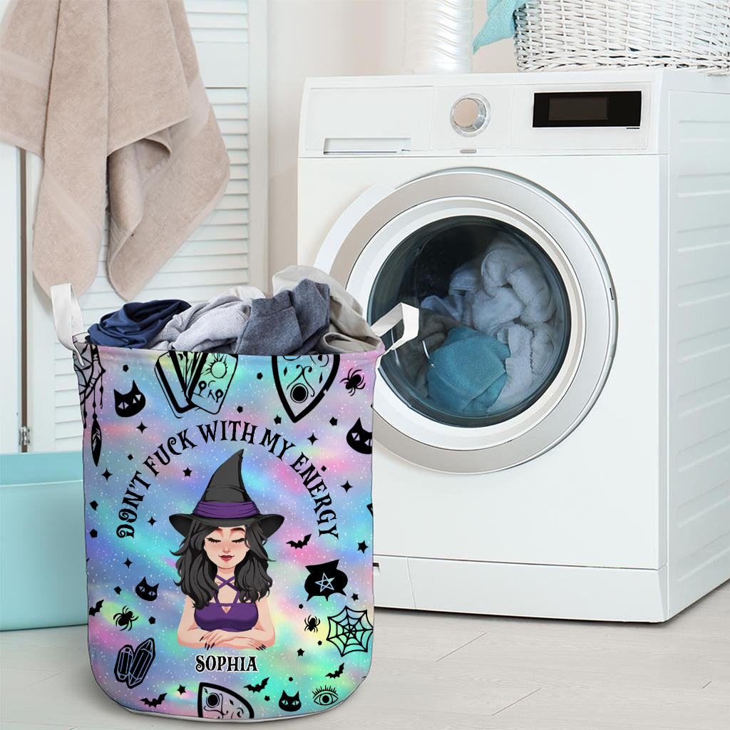 Don't F With My Energy - Personalized Witch Storage Basket