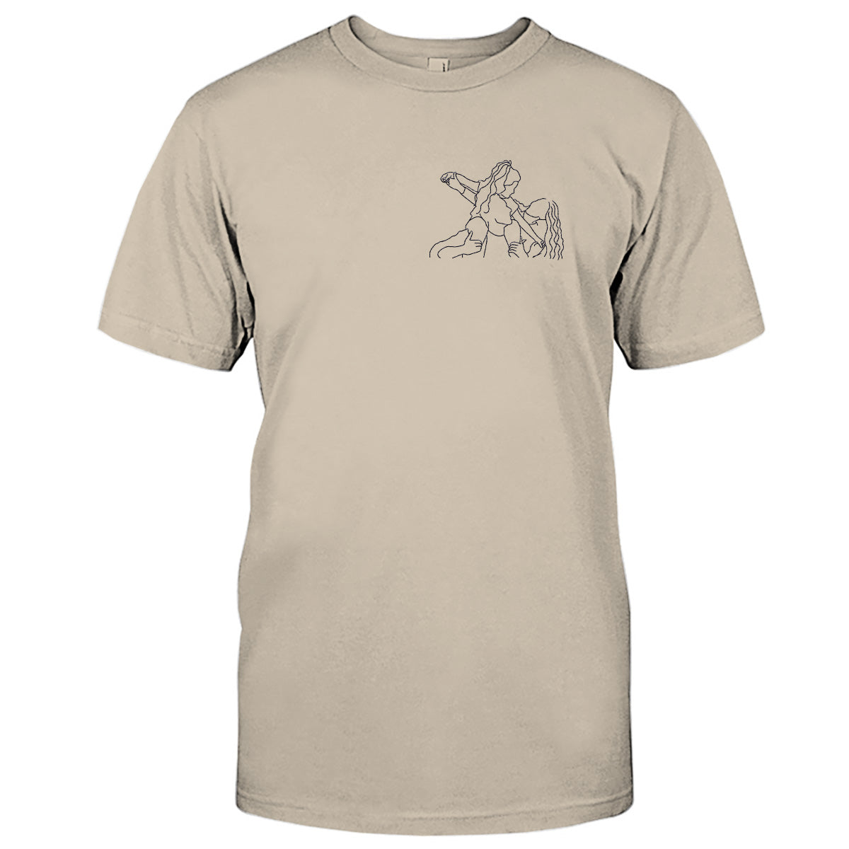 T-shirt brodé personnalisé pour toute la famille - Motifs au trait