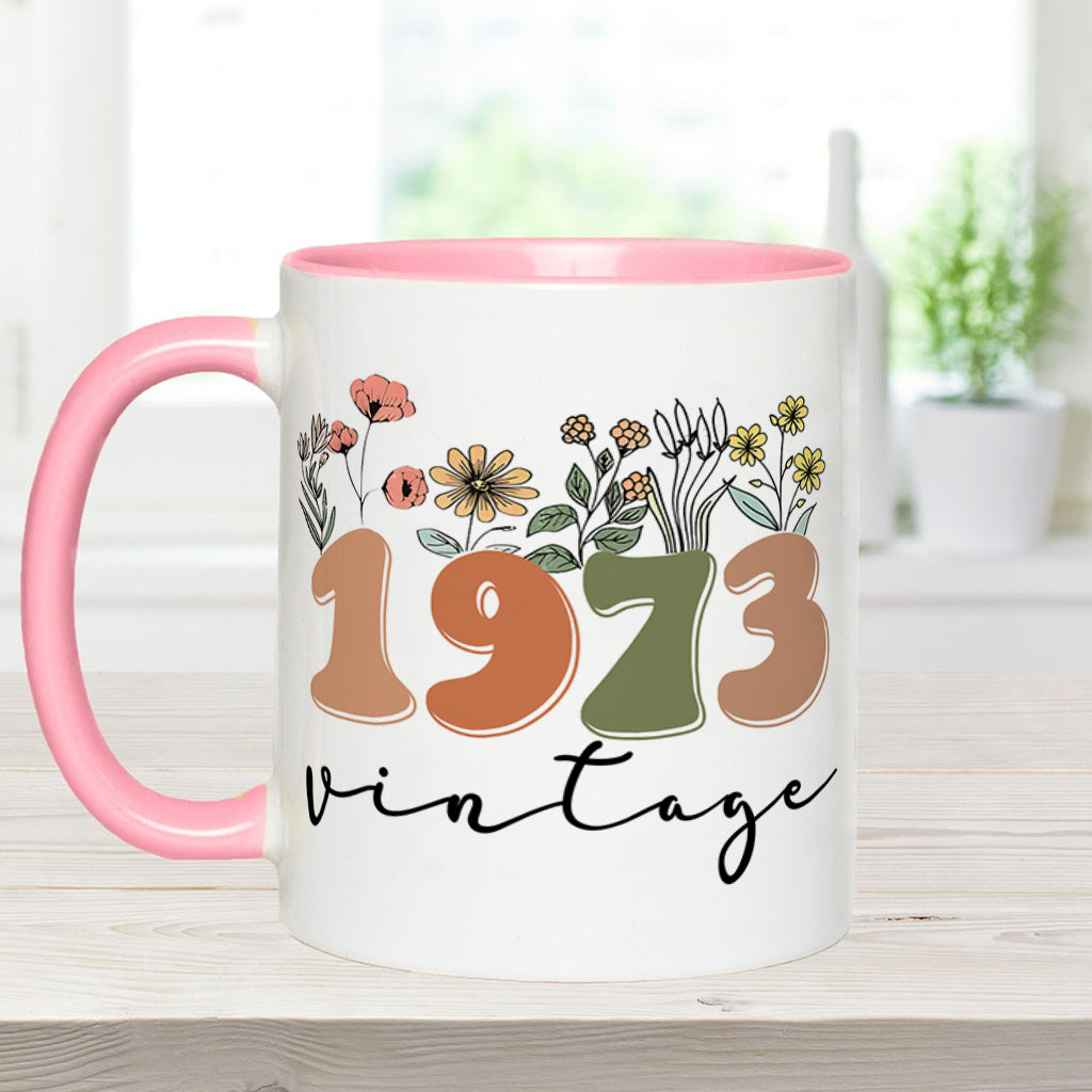 Mug vintage personnalisé pour anniversaire