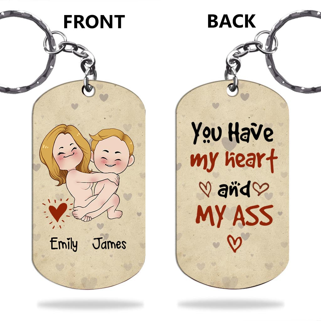 I Hope Your Day Is Nice As My Your Butt - Personalized Couple Stainless Steel Keychain
