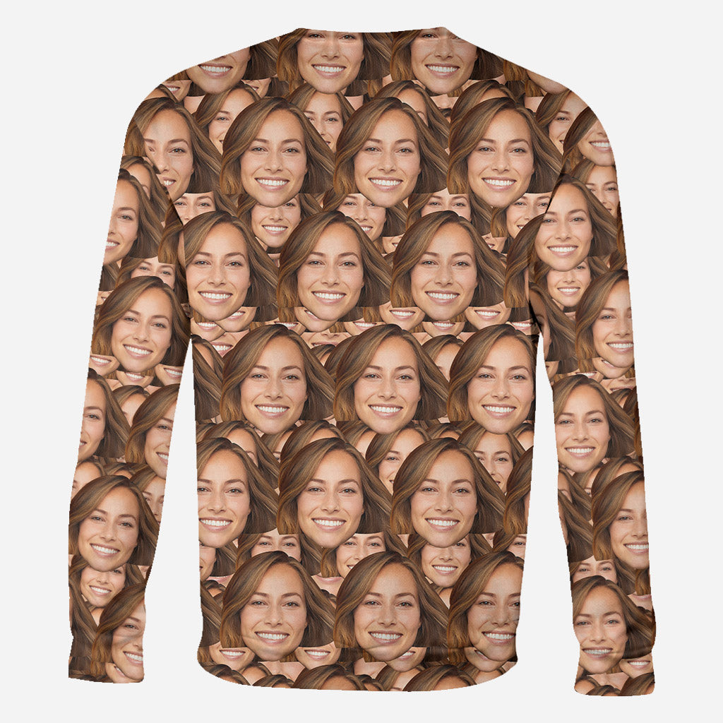 Custom Face Pattern - Personalized All Over Shirt
