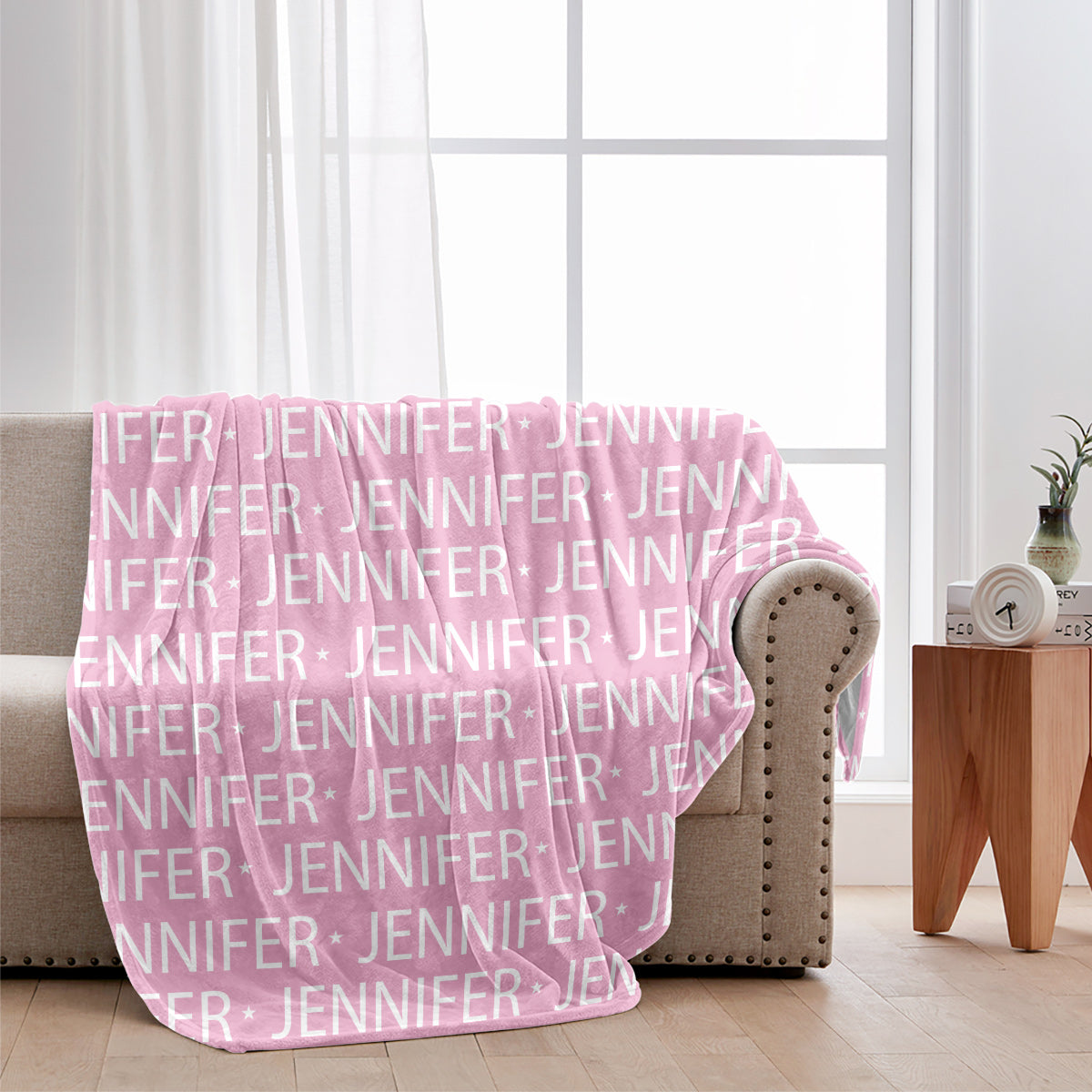 Couverture personnalisée avec nom - Cadeau pour petite-fille