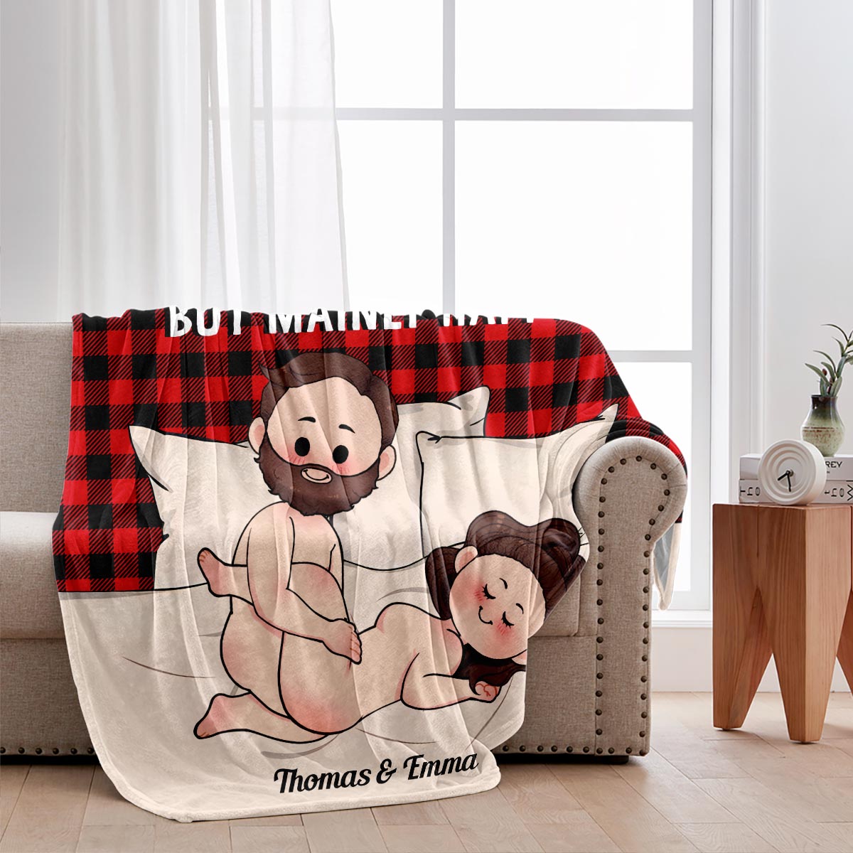 I Love Your Butt - Personalized Couple Blanket