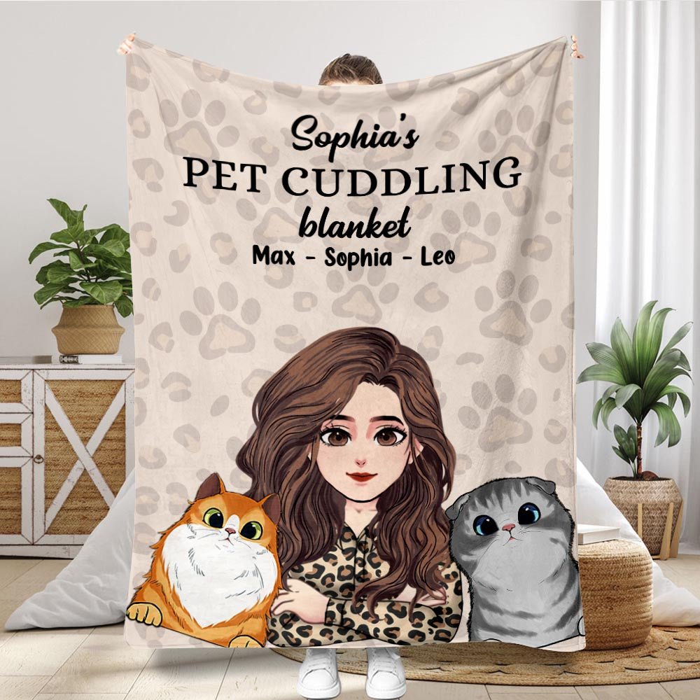 Kuscheldecke für Haustiere – Geschenk für Katzenliebhaber – Personalisierte Decke