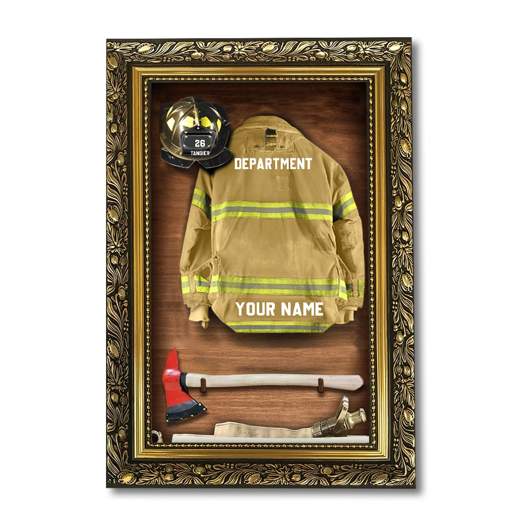 Feuerwehr-Ausrüstung – Personalisierte Leinwand und Poster zum Thema Feuerwehr.