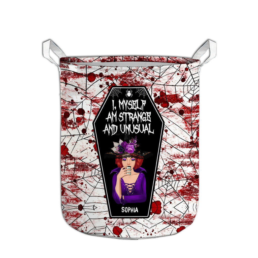 I Myself Am Strange and Unusual - Personalized Witch Storage Basket