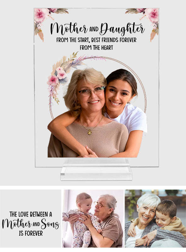 Mother And Children - Personalized Mother Transparent Acrylic Plaque