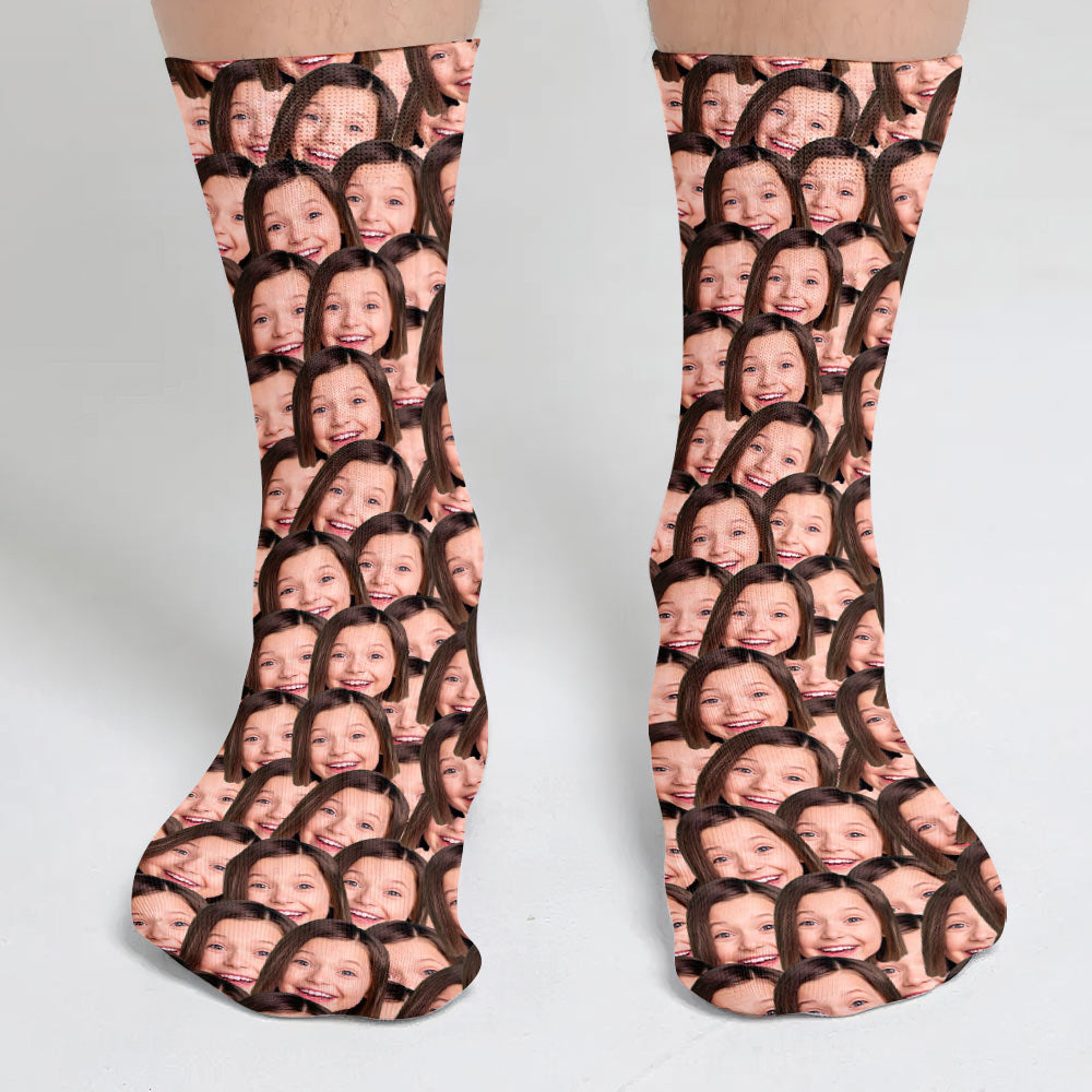 Individuell bedruckte Socken für die Enkelin – personalisierte Socken