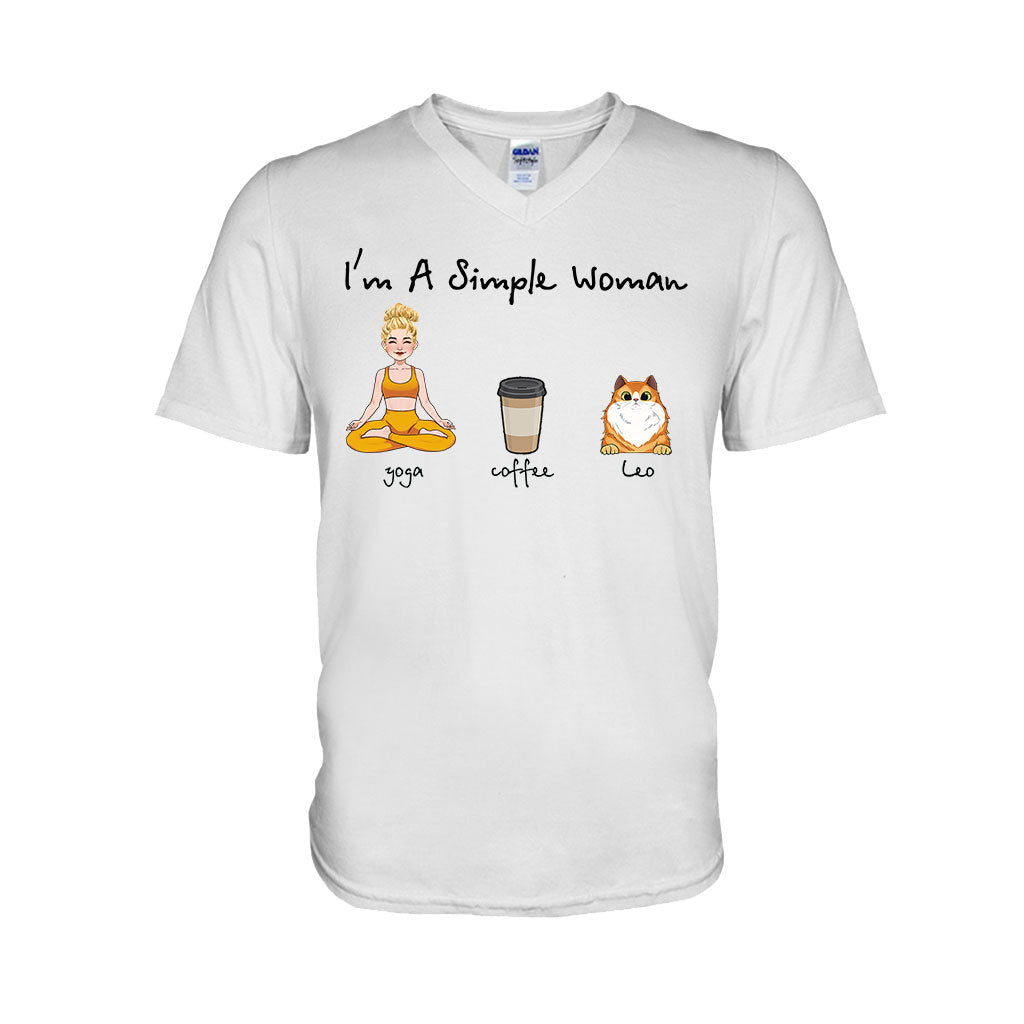 Je suis une femme simple - T-shirt et sweat à capuche de yoga personnalisés