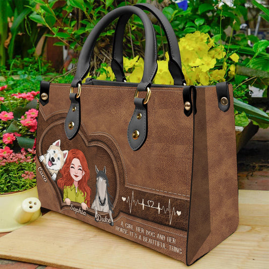Quelle belle chose ! Sac à main personnalisé en cuir de cheval