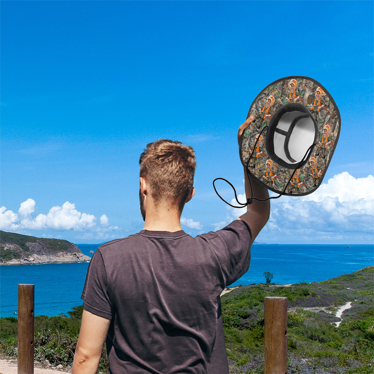 Photo Inserted Hunter - Personalized Hunting Boonie Hat