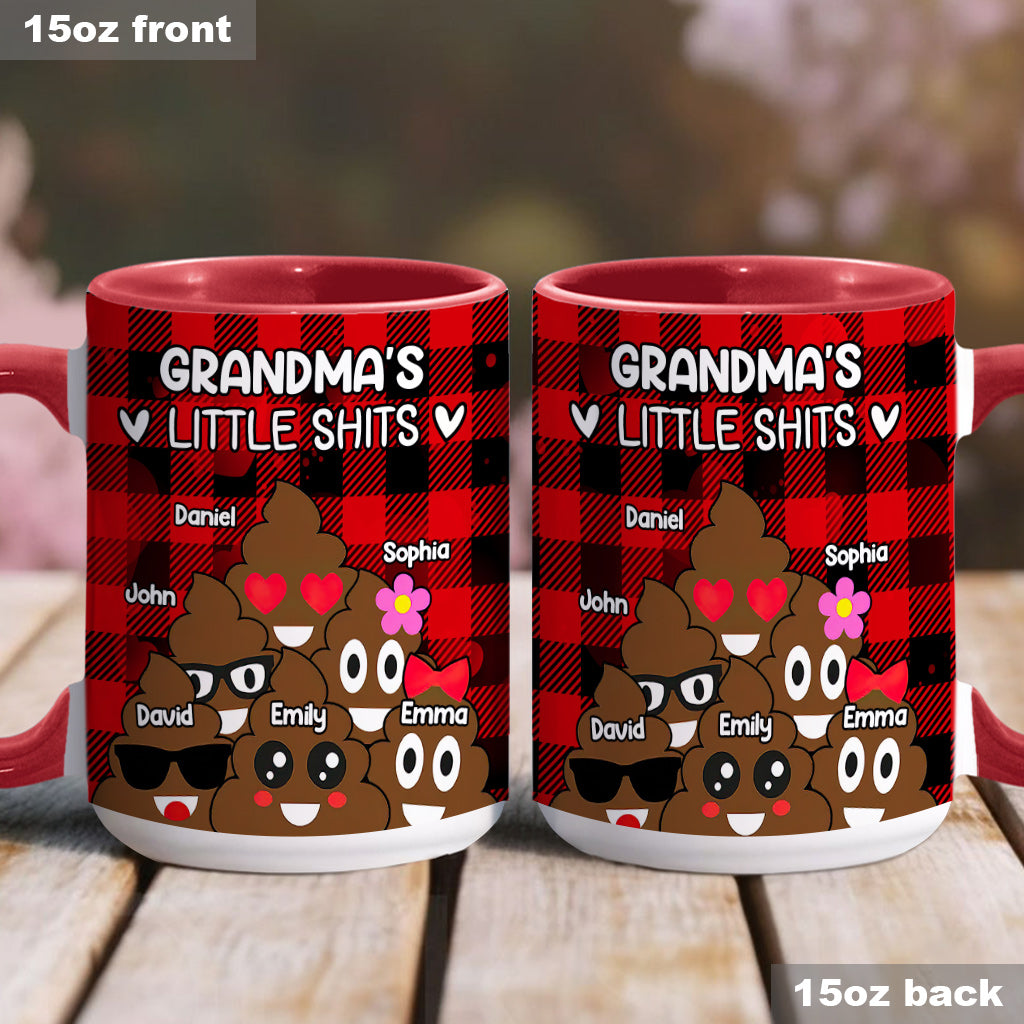 Grandma’s / Grandpa’s / Dad’s / Mom’s Little Cuties - Personalized Grandma Accent Mug