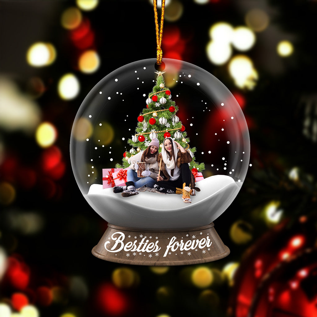 Besties Forever - Personalized Bestie Transparent Ornament