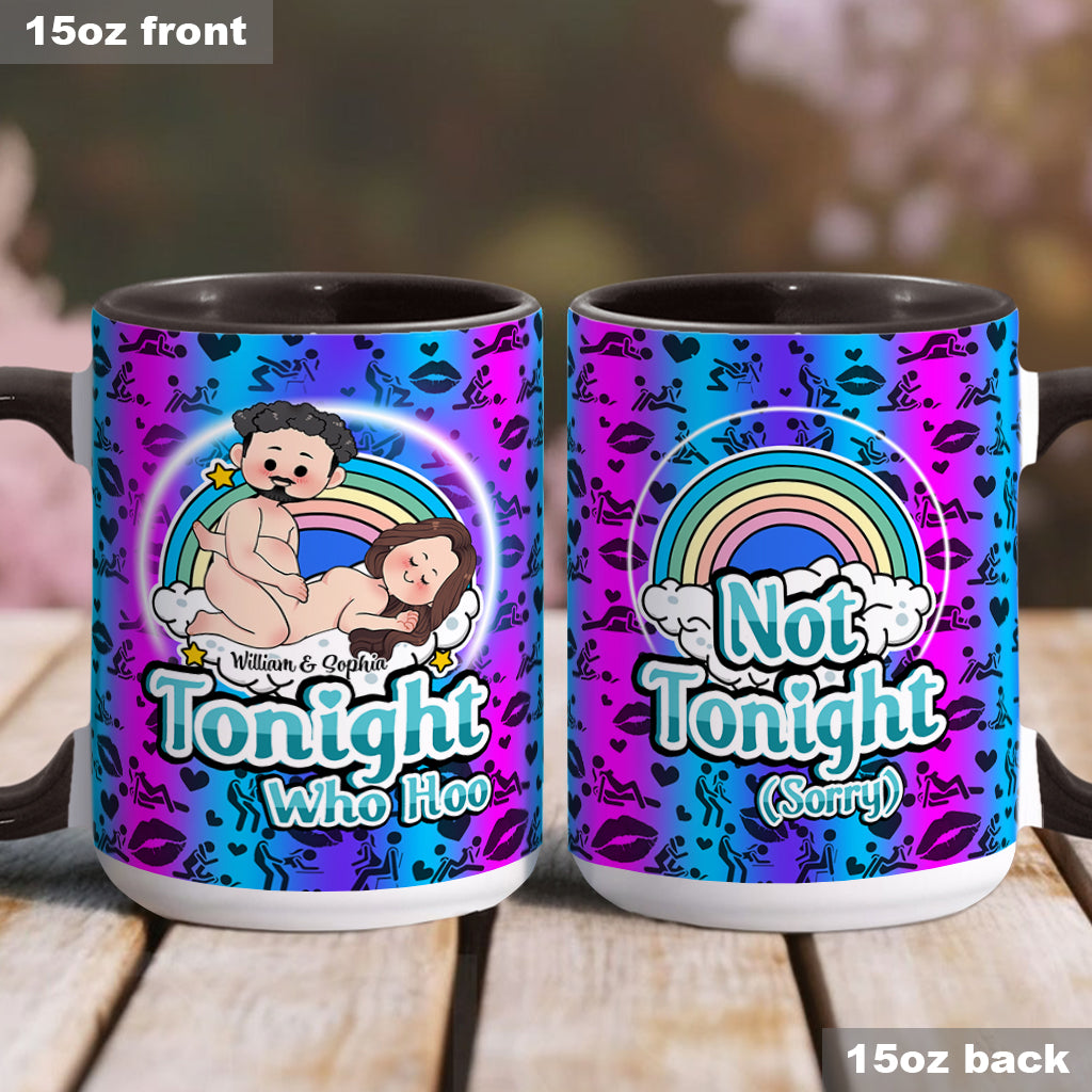 Heute Abend Who Hoo - Personalisierte Tasse für Paare