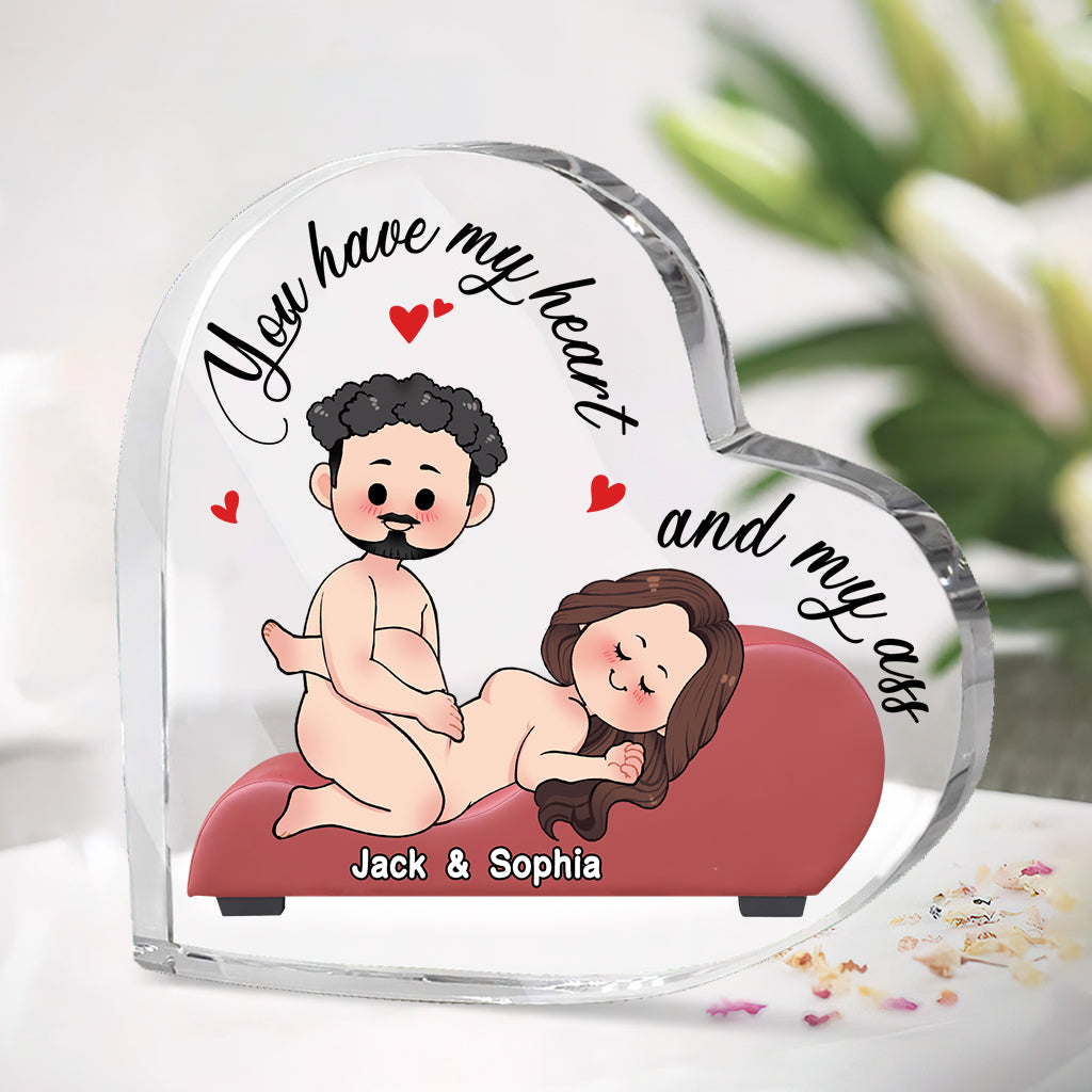 Thank For All The Orgasms - Personalized Couple Custom Shaped Acrylic Plaque