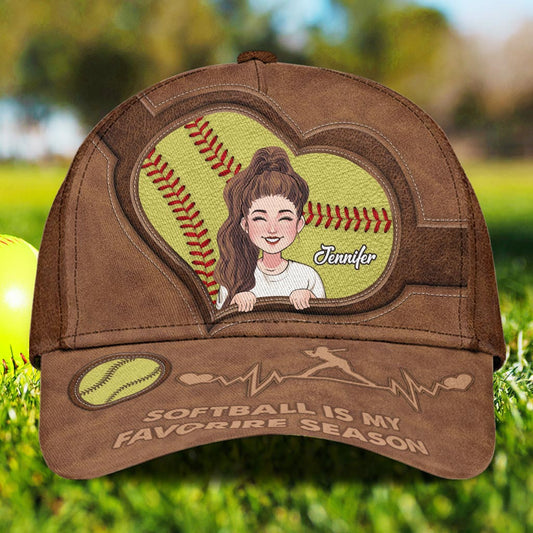 Le softball est ma saison préférée - Casquette de softball classique personnalisée
