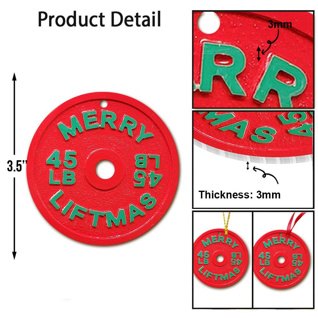 Joyeux Liftmas - Ornement de fitness personnalisé