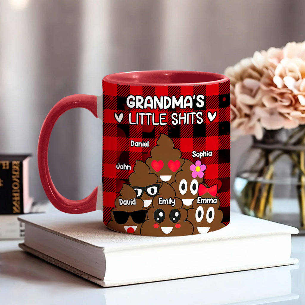 Grandma’s / Grandpa’s / Dad’s / Mom’s Little Cuties - Personalized Grandma Accent Mug