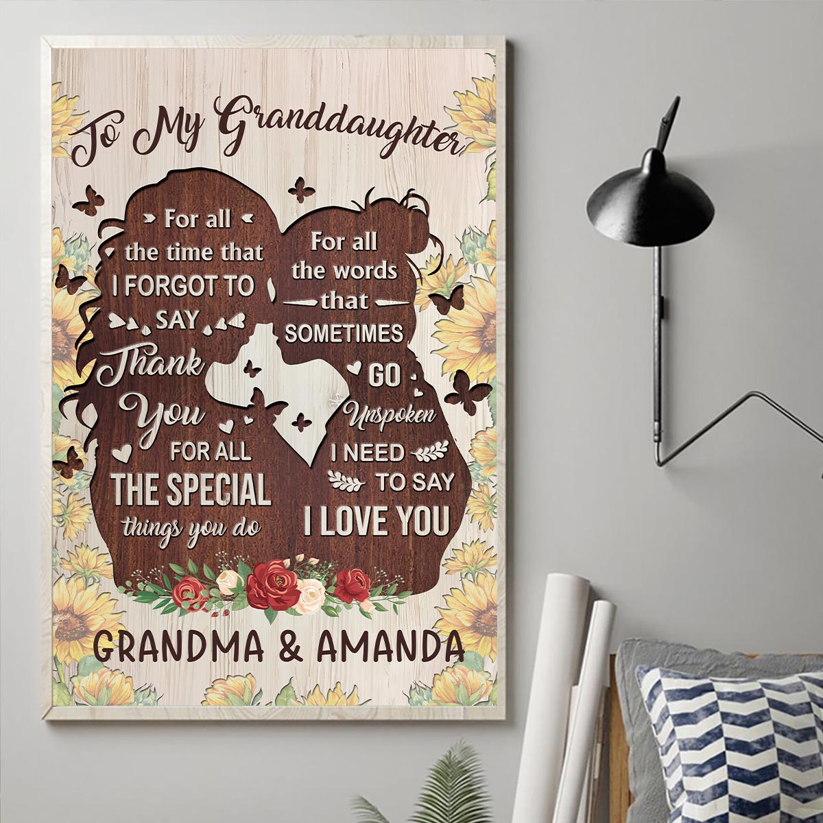 You Are The Kindest - Gift for mom, grandma, daughter, granddaughter, sister, aunt - Personalized Canvas And Poster