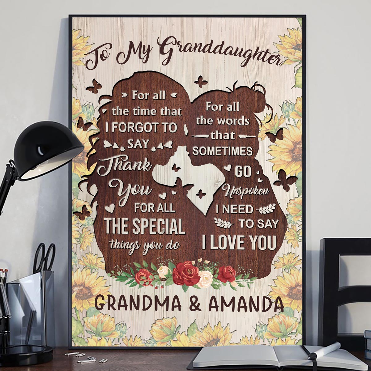 You Are The Kindest - Gift for mom, grandma, daughter, granddaughter, sister, aunt - Personalized Canvas And Poster