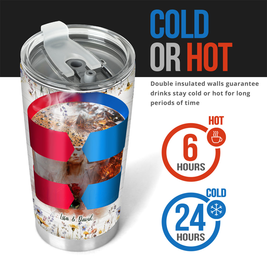 Every Love Story Is Beautiful - Personalized Couple Tumbler