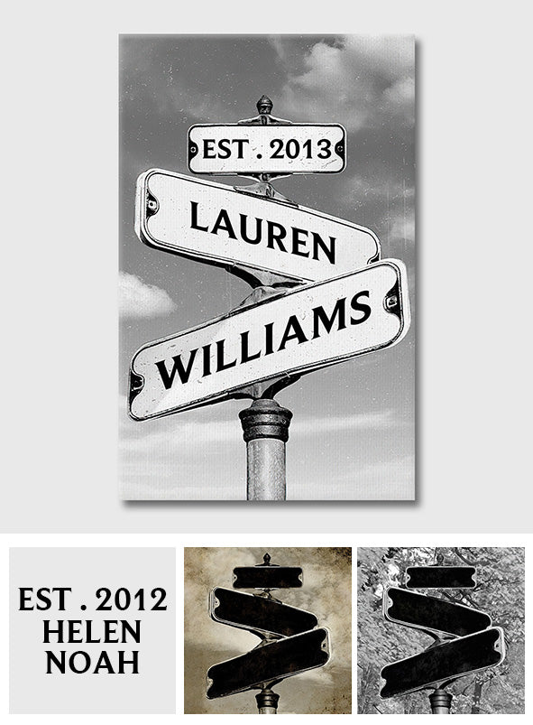 Always Beside You - Personalized Couple Canvas And Poster