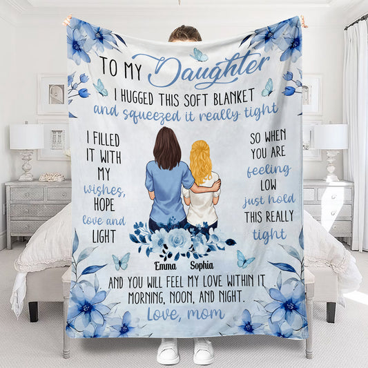 An meine Tochter – Ich liebe dich – Personalisierte Tochterdecke