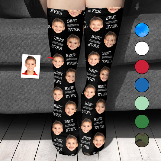 Custom Face - Personalized granddaughter Socks